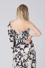 Load image into Gallery viewer, Floral One Shoulder Top - Black