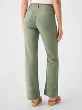 Load image into Gallery viewer, Stretch Terry Wide Leg Pant - Sea Spray