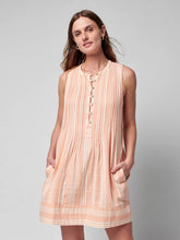 Load image into Gallery viewer, Isha Dress - Sepia Neutral Stripe