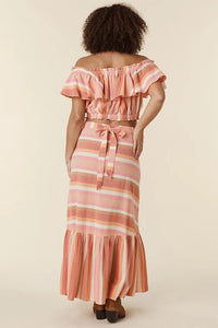 Carnival Hand Loom Wrap Skirt - Sherbert Stripe