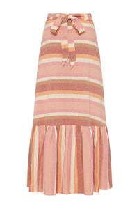 Carnival Hand Loom Wrap Skirt - Sherbert Stripe