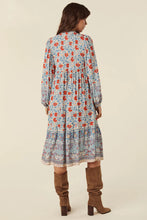 Load image into Gallery viewer, Village Button Down Midi Dress - Sky