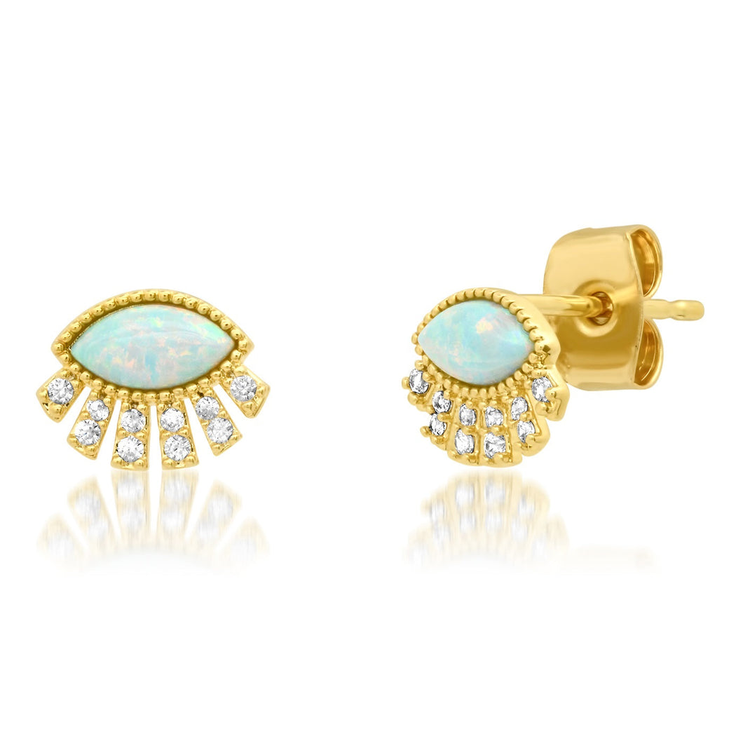 Opal Twinkling Eye Studs