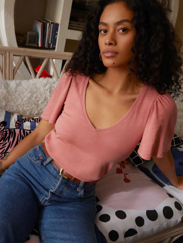 Vicky Flutter Sleeve Top