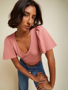 Vicky Flutter Sleeve Top