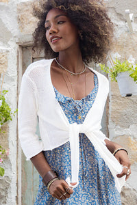 Cotton Ballet Top - Breaker White
