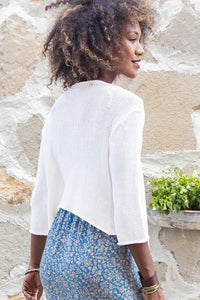 Cotton Ballet Top - Breaker White