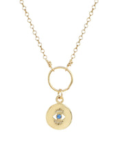 Load image into Gallery viewer, Eye on You Necklace - 14k Gold Filled