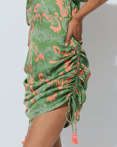 Kamila Mini Dress - Tropical Abstract
