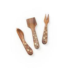 Load image into Gallery viewer, Nakshatra Cheese Knife Set (3 pc)