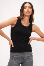 Load image into Gallery viewer, Cooper Sweater Rib Tank- Black