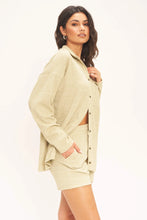 Load image into Gallery viewer, Lonnie Button Front Rib Longsleeve - Martini Olive