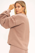Load image into Gallery viewer, One Step Ahead Seamed Sweatshirt - Violet Eclipse